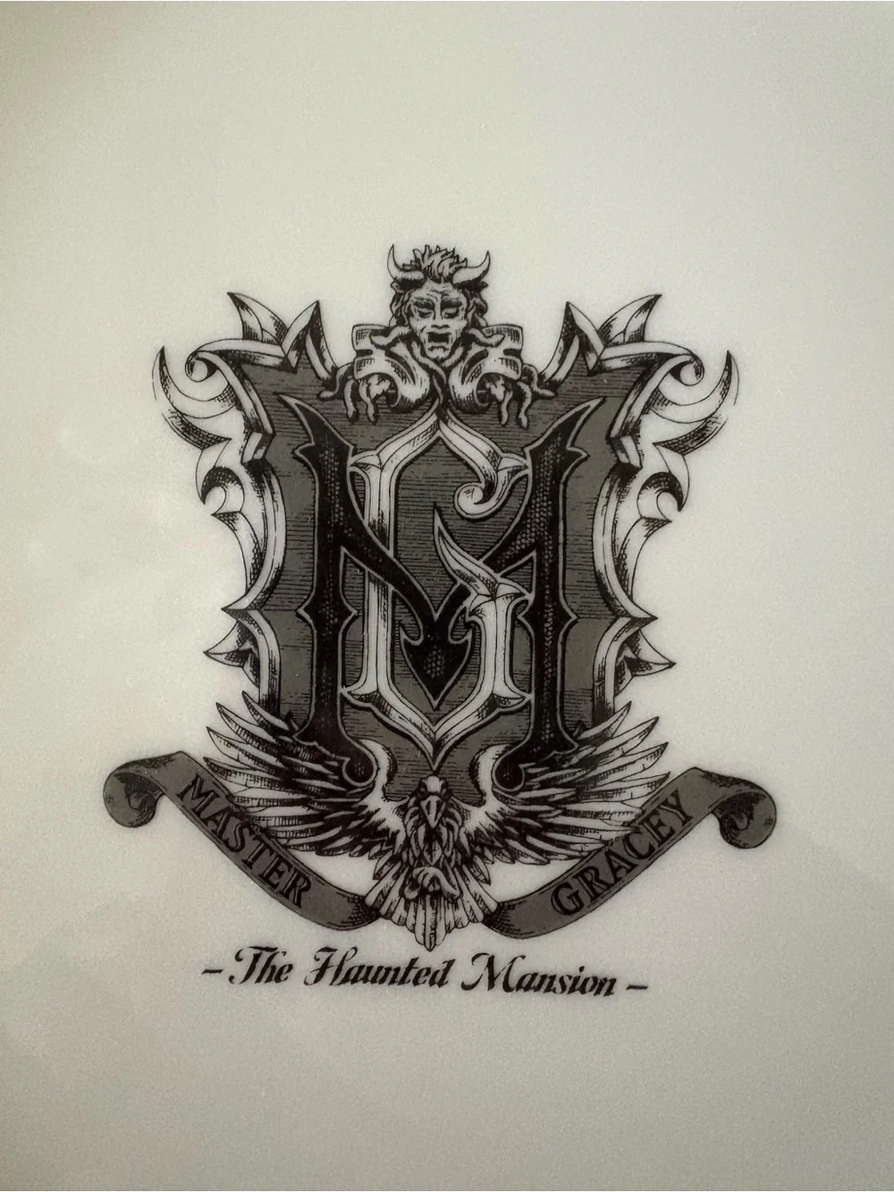Disney haunted mansion large plate